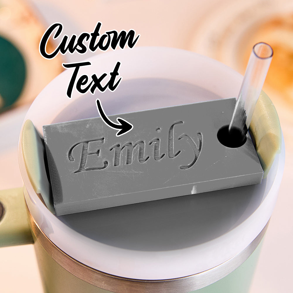 Personalised 3D Name Plate Tag for 40oz Stanley Tumbler | Custom Gift for Her