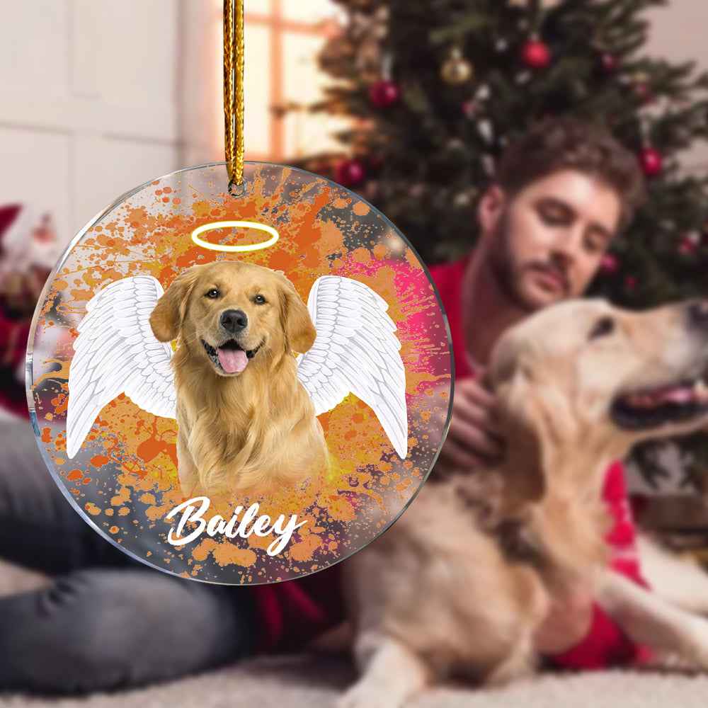 Personalized Pet Memorial Photo Ornament Christmas Tree Decoration Gift for Pet Lovers