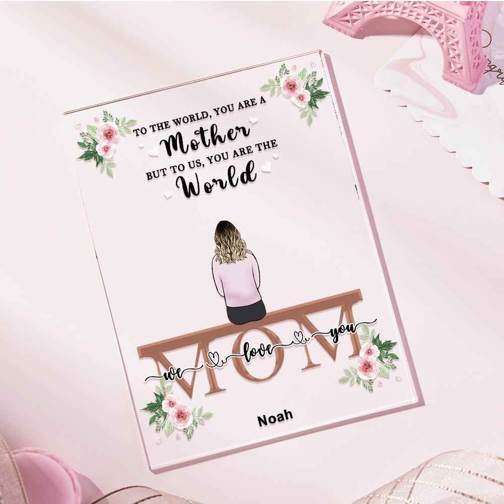 Custom Photo Acrylic Plaque For Mom