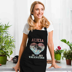 Personalized Name and Photo Apron Valentine Kitchen Apron