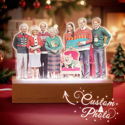 Personalized 3D photo LED light, special Christmas keepsake.