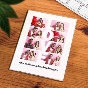 LOVE Custom 8 Photo Lamp Plauqe Romantic Personalized Home Decor