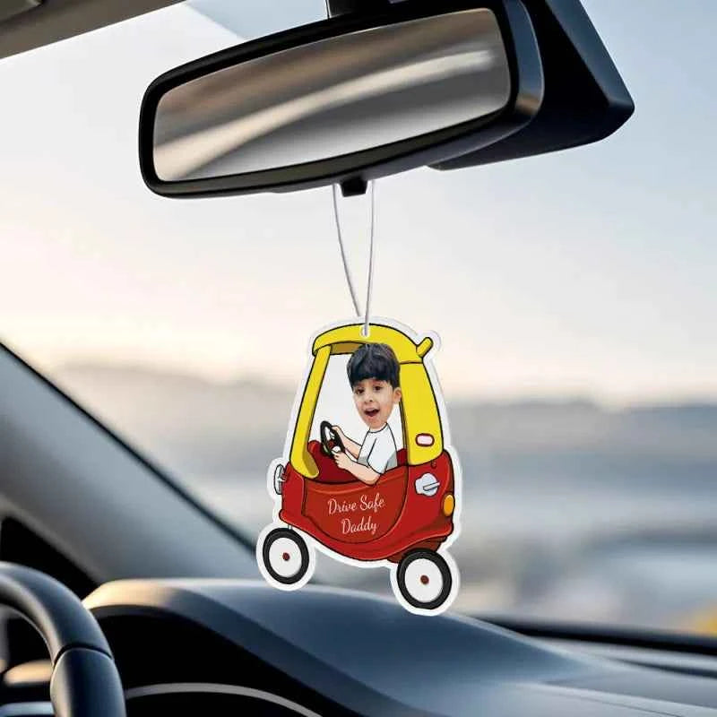 Personalized Drive Safe Car Air Freshener Custom Air Freshener Rearview Mirror Ornament Gifts for Father