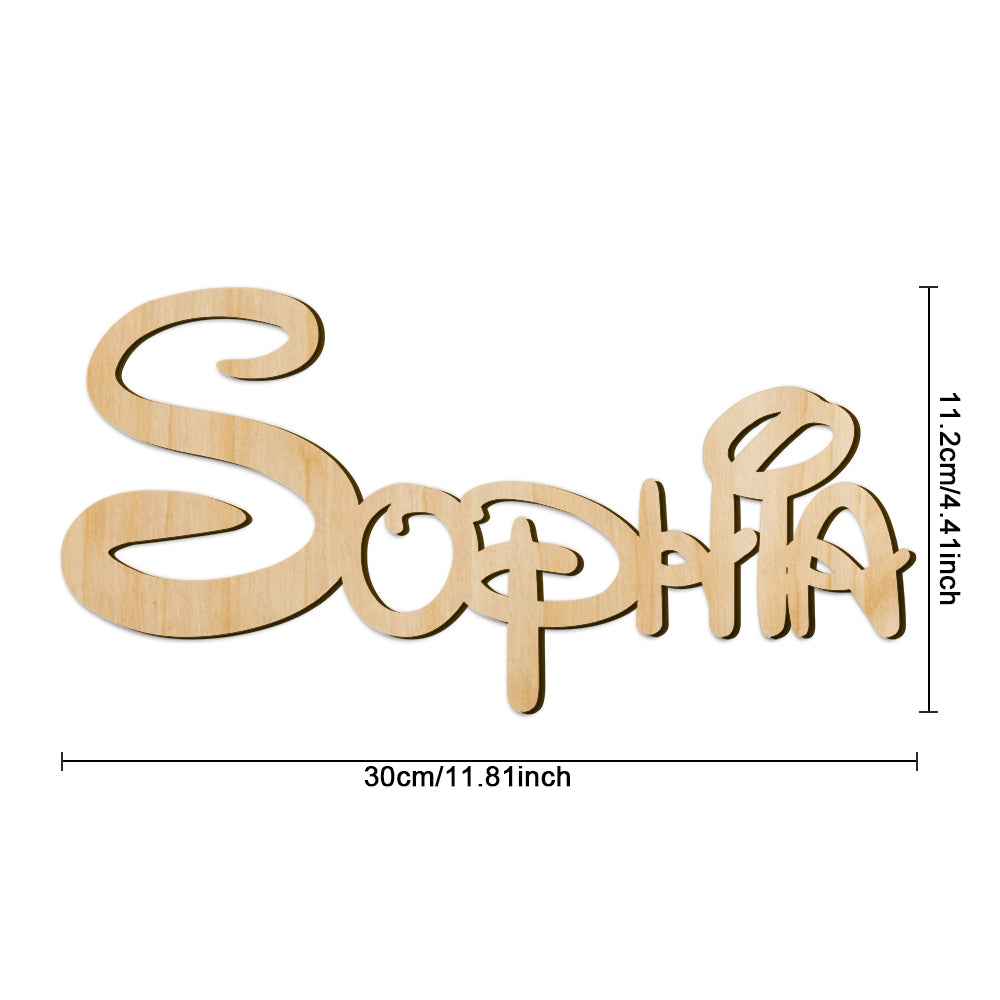 Custom Wooden Name Sign Baby Name Letters Wall Decor