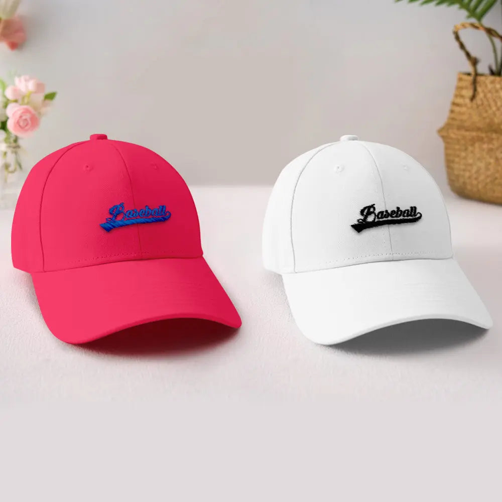 Back view of personalised team cap showing adjustable strap for a comfortable fit — great for teens and adults