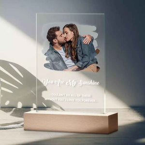 Custom Photo Art Plaque Acrylic Keychain/Plaque/Night Light Anniversary Gift