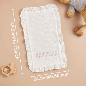 Personalized Baby Soothing Towel Custom Muslin Towel with Embroidered Name Gift for Baby