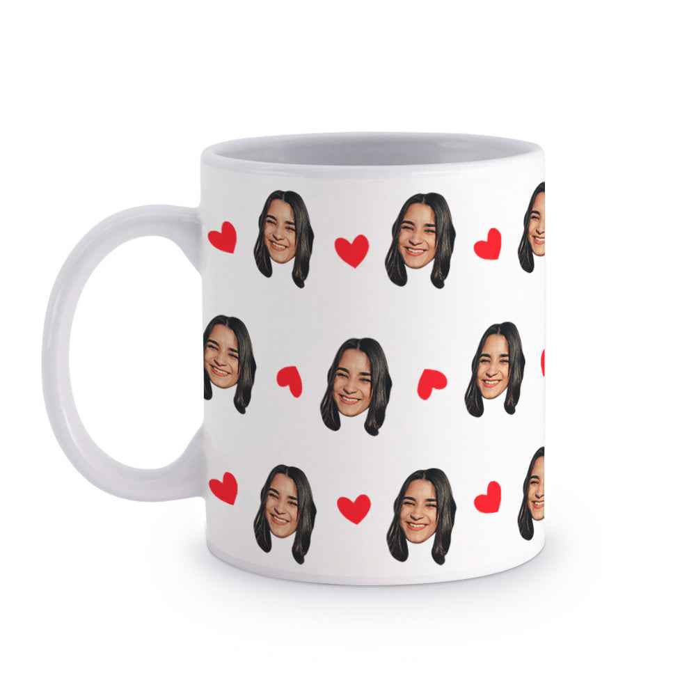 Personalized Face Mugs Little Heart Coffee Mug For Friends