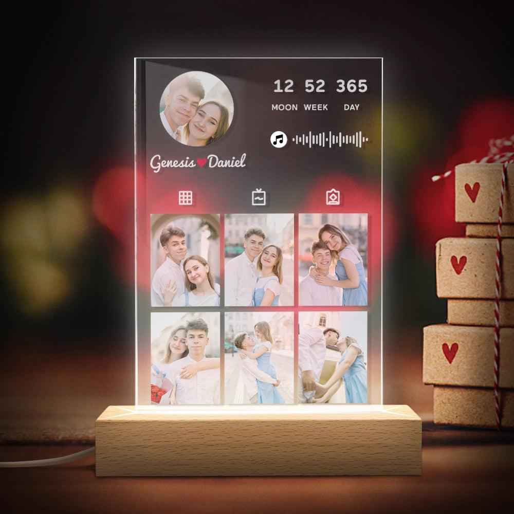 Custom Music Plaque Personalized Photo Anniversary Plaque Gift