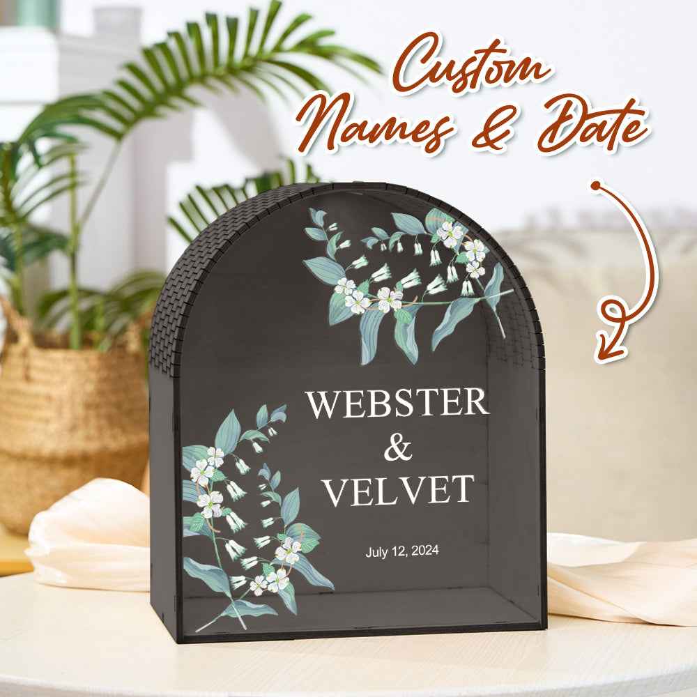 Personalized Wedding Card Box Arch Wedding Memory Box Wedding Gift for Couple