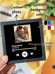 Personalized Photo Music Fridge Magnet for Unique Home Decor