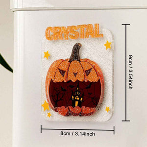 Custom Halloween Fridge Magnet with Name Refrigerator Magnet Home Decoration for Halloween Gift