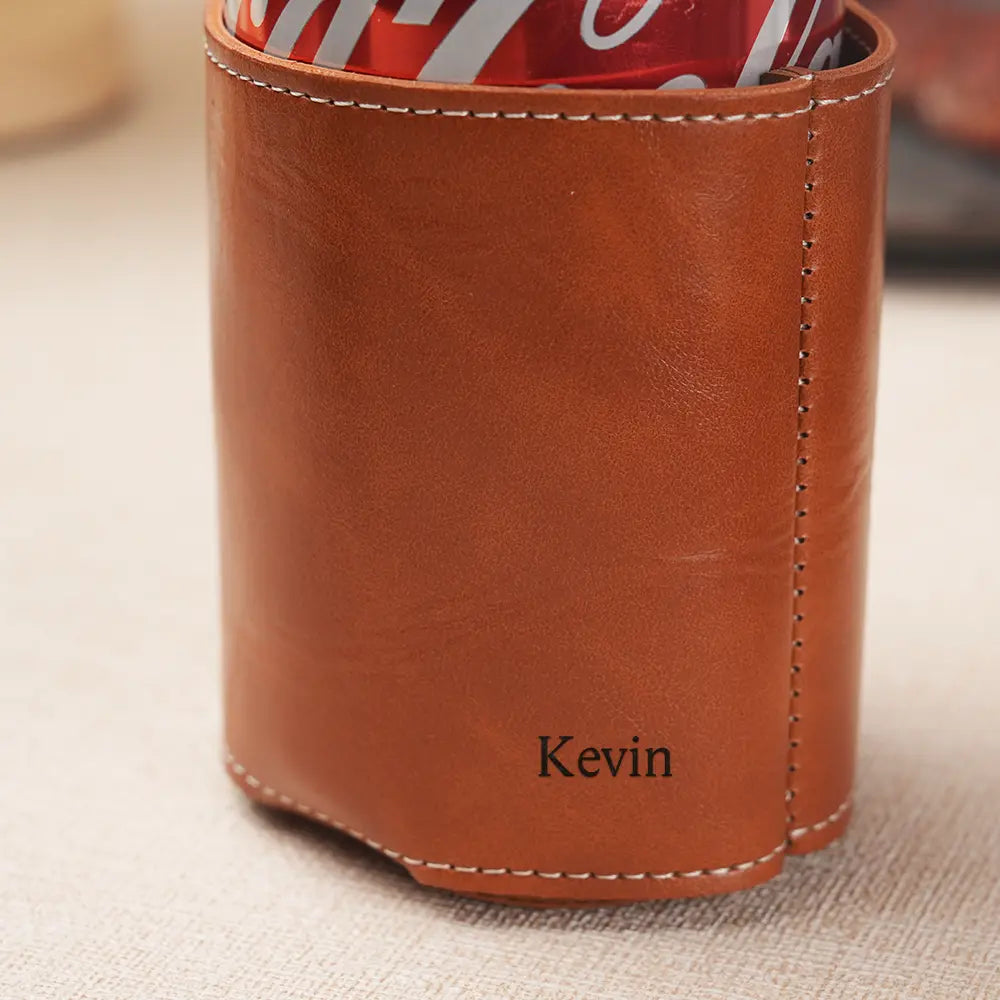 Personalised Engraved Can Cooler Holder | Unique Groomsmen Gift