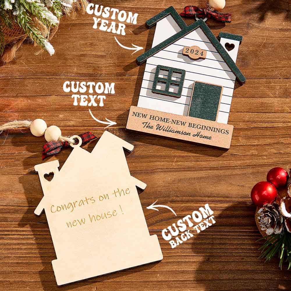 Personalised First Home Christmas Ornament - Housewarming Gift