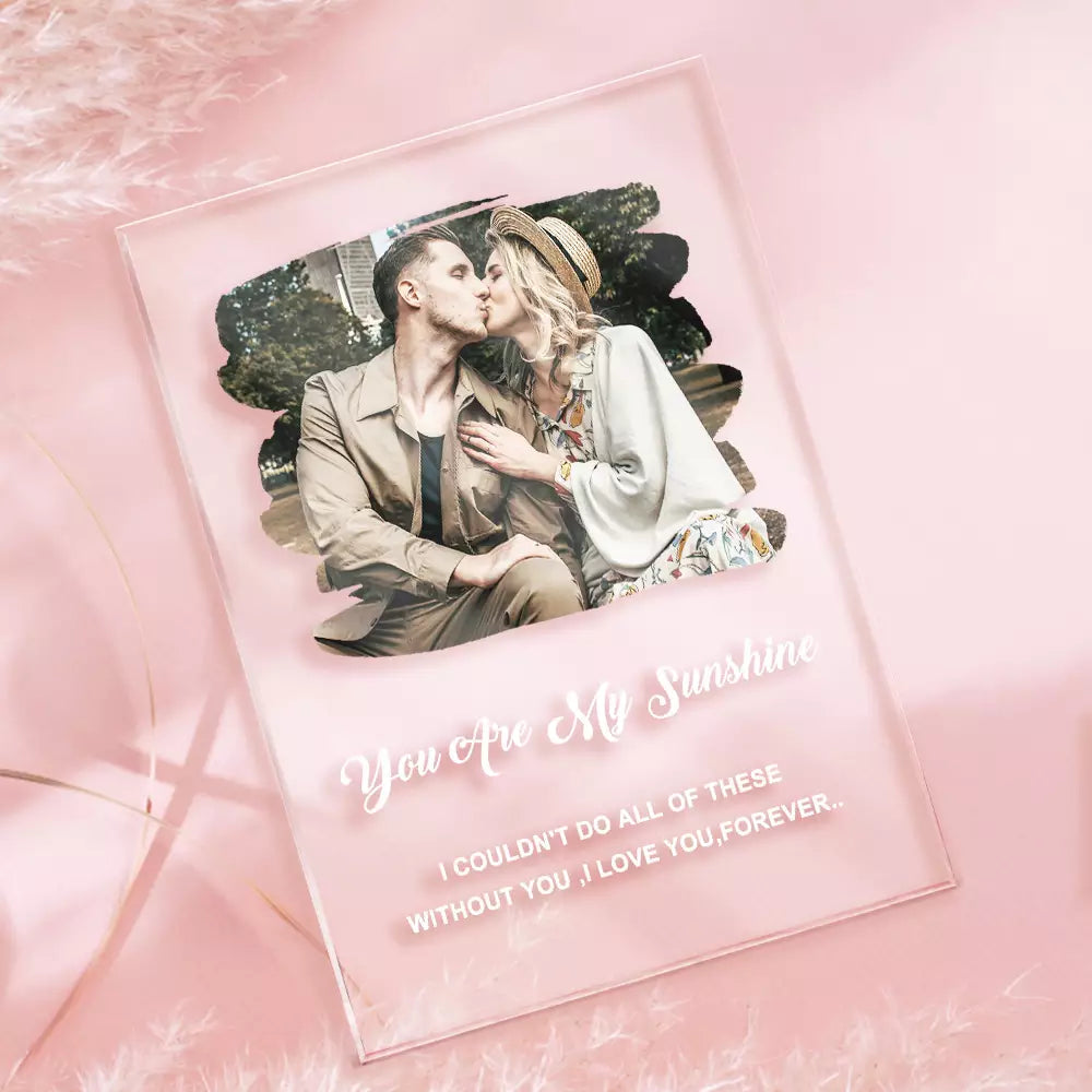 Custom Photo Art Plaque - Personalised Acrylic Keychain, Plaque & Night Light Gift