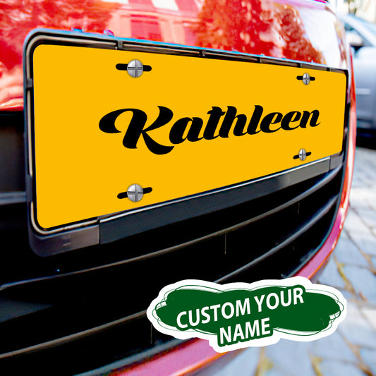 Personalised Aluminium Number Plate – UV Printed Custom Name & Funny Car Licence Plate