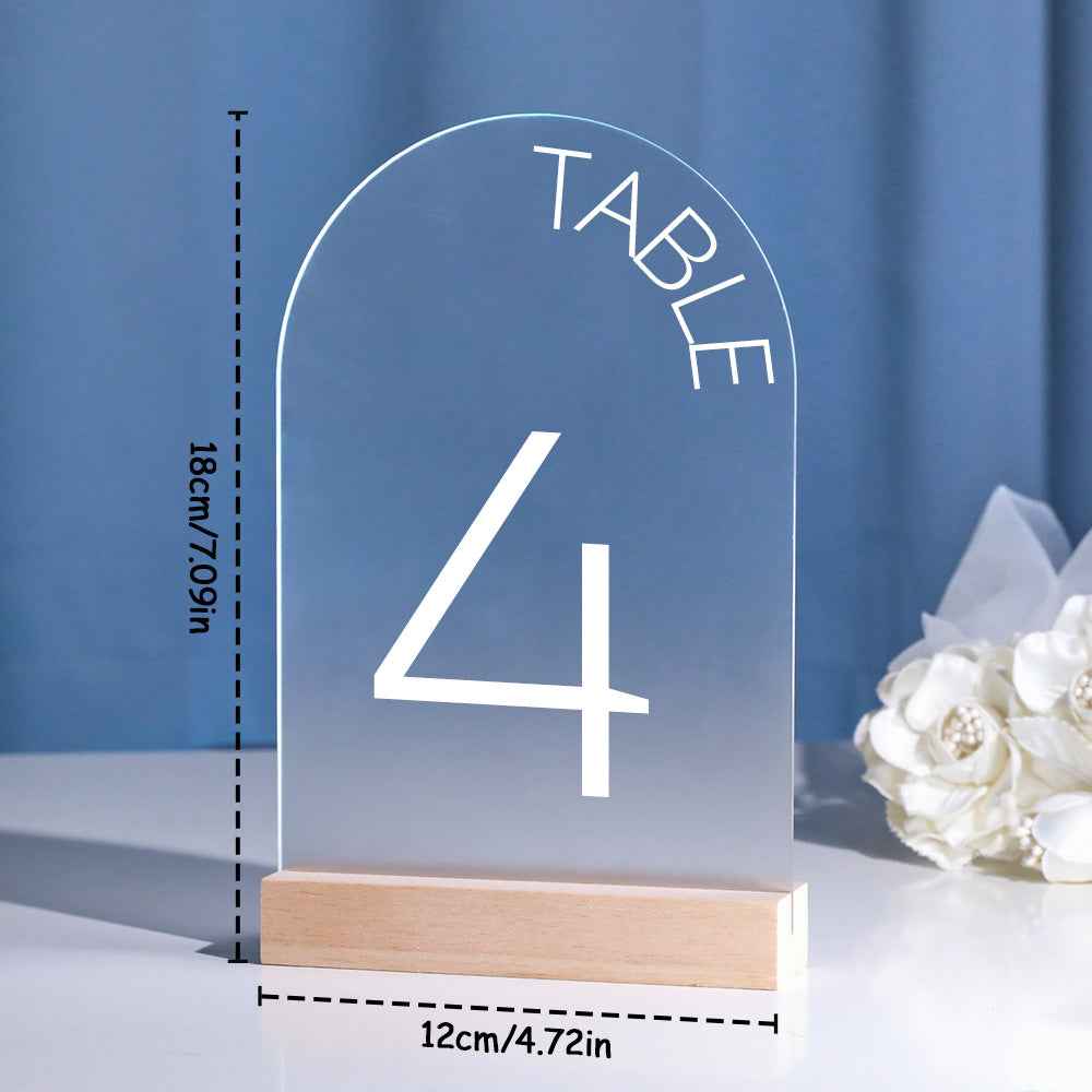 Personalized Wedding Table Numbers Custom Acrylic Table Numbers Wedding Reception Decor