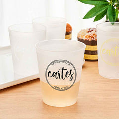Personalized Disposable Plastic Cups with 12oz or 16oz for Bridal Shower Wedding Party Supplies