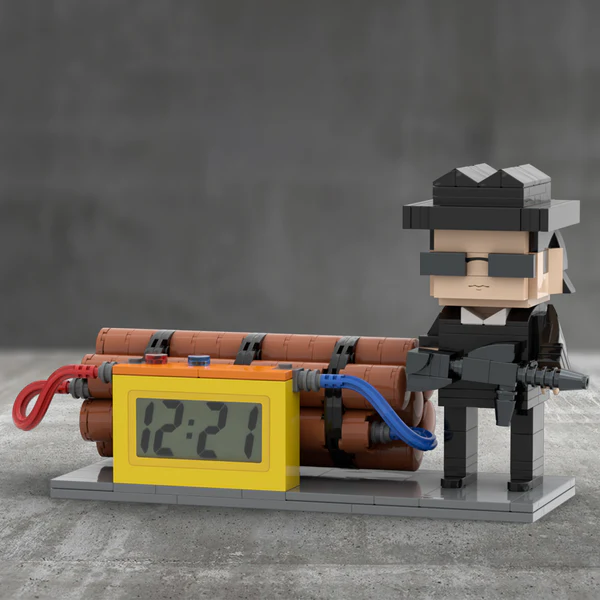 Personalised Lego-Style Figure Clock | Custom Gift for Him | Home Decor