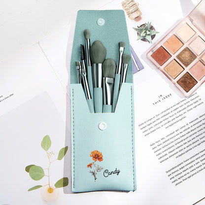 Personalised Engraved Birth Flower Makeup Brush Set | Wedding & Bridesmaid Gift