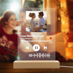 Personalized Scan Music Code Night Light 21*33.4 cm