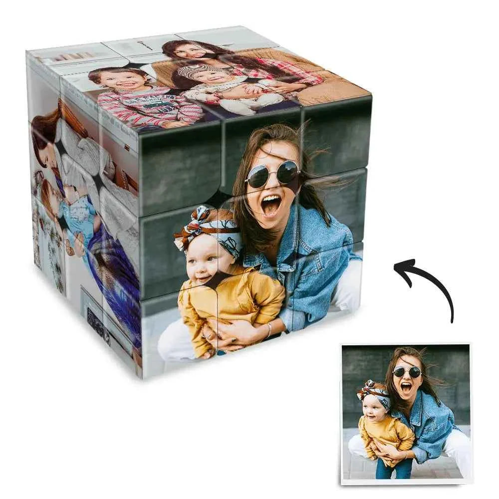 Customized Multi Photo Cube Mother's Day Gift Magic Cube Birthday Gift Christmas Gift