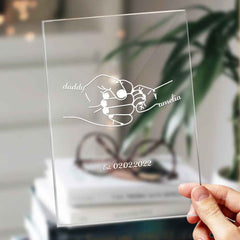 Personalised Night Light with Name and Date Father’s Day Gift for Dad