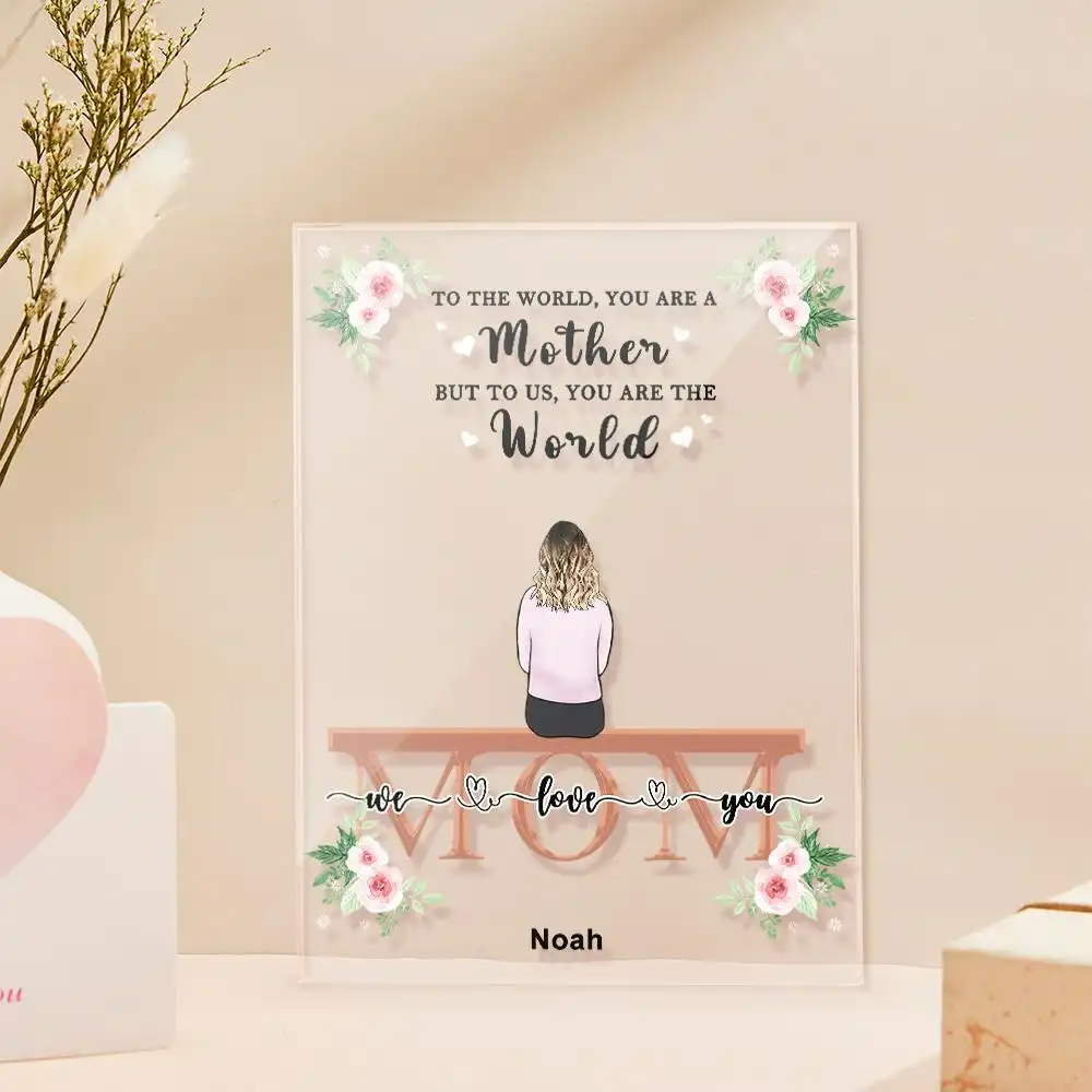 Custom Photo Acrylic Plaque For Mom