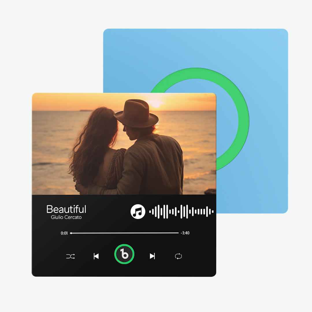 FridgeBeats Frameless Custom Music Fridge Magnet Album Fridge Magnet Anniversary Gifts