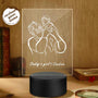 Daddy's Girl Desk Lamp Personalized Name Night Light Father's Day Gift