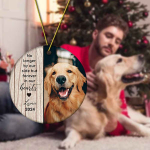 Personalized Pet Christmas Ornament with Photo Christmas Tree Decoration for Pet Memorial Gift