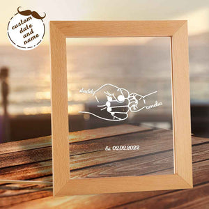 Personalised Night Light with Name and Date Father’s Day Gift for Dad