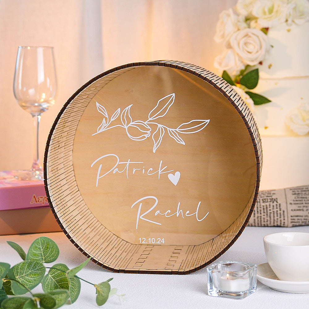 Personalised Wedding Memory Box | Keepsake Card & Gift Box for Couples