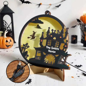 Custom Halloween Light with Name Halloween Home Decor Night Lamp for Halloween Gift
