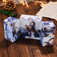 Custom Photo Cube Infinity Folding Multiphoto Cube Father's Day Gifts