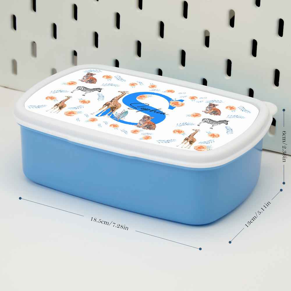 Personalized Cute Animals Lunch Box with Name Lunch Box Birthday Gift for Kids