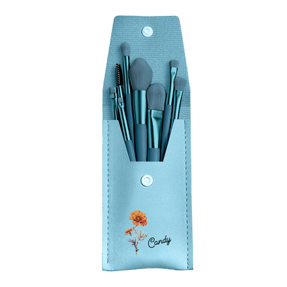 Personalised Engraved Birth Flower Makeup Brush Set | Wedding & Bridesmaid Gift