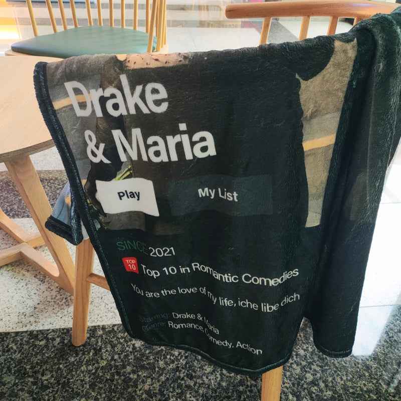 Ranking Style Custom Poster Blanket Personalized Photo Poster Blanket Romantic Comedies Blanket