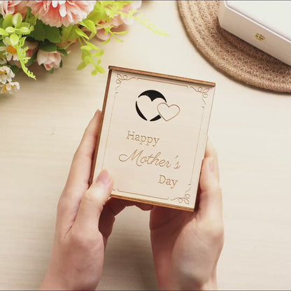 Personalised Music Box with Photo - Custom Song & Voice Message Gift for Mum