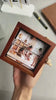 Custom Hand-Cranked Flipbook Animation Frame | Personalised Mechanical Photo Album in Black Walnut | Valentine's Gift