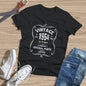 White Vintage 1954 68th birthday shirt — personalised retro design close-up, nostalgic birthday tee for him or her